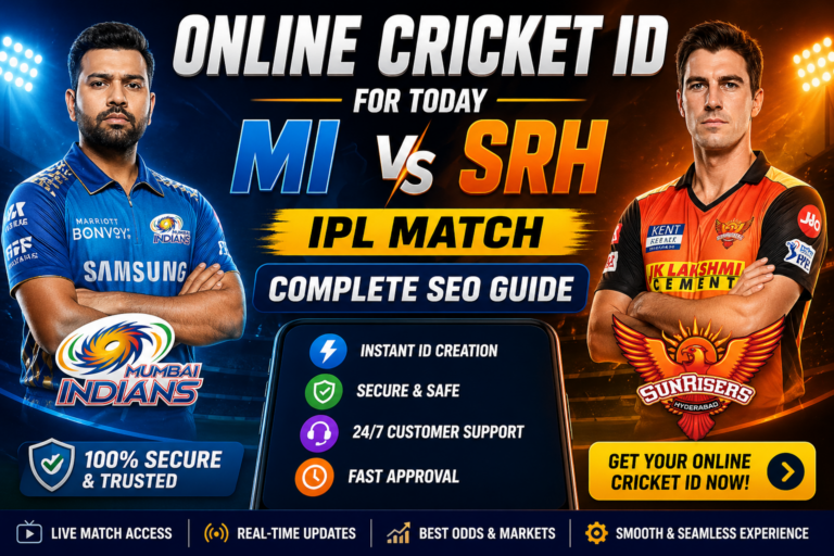 Online Cricket ID for Today MI vs SRH IPL Match