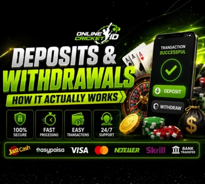 Cricket ID Deposits and Withdrawals