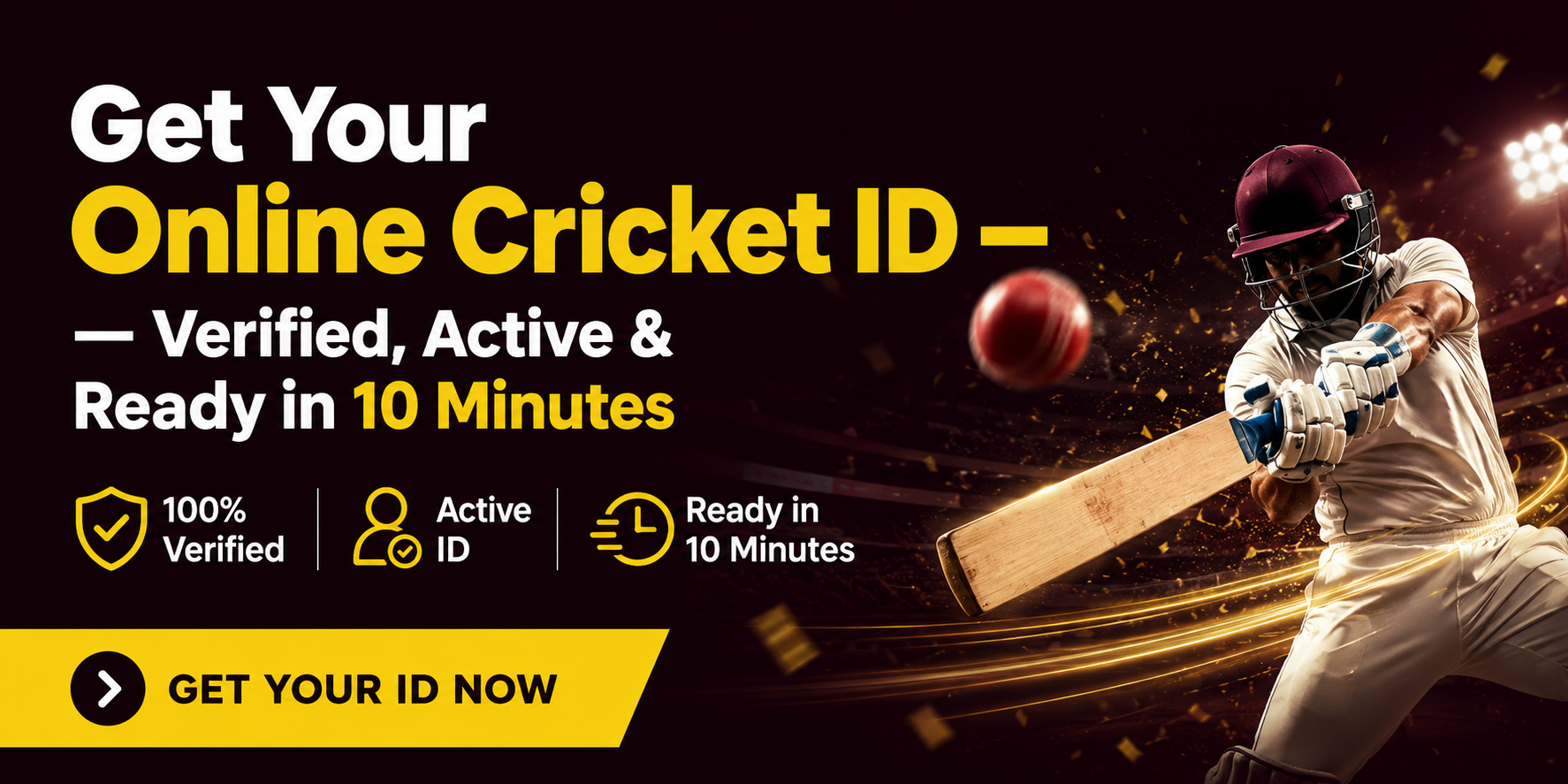 Get Your Online Cricket ID — Verified, Active & Ready in 10 Minutes