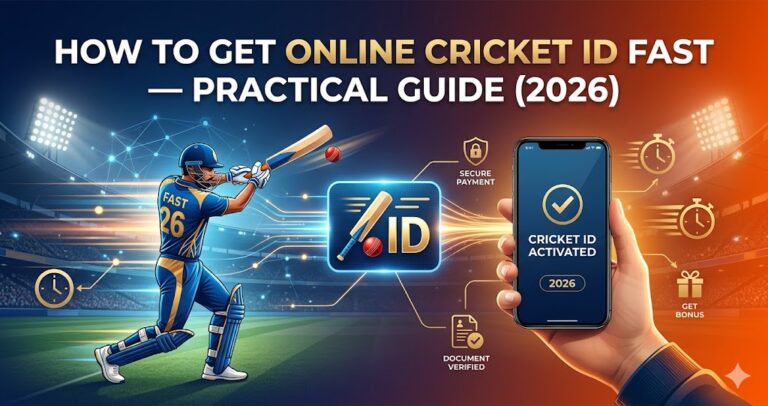 How to Get Online Cricket ID Fast — Practical Guide (2026)