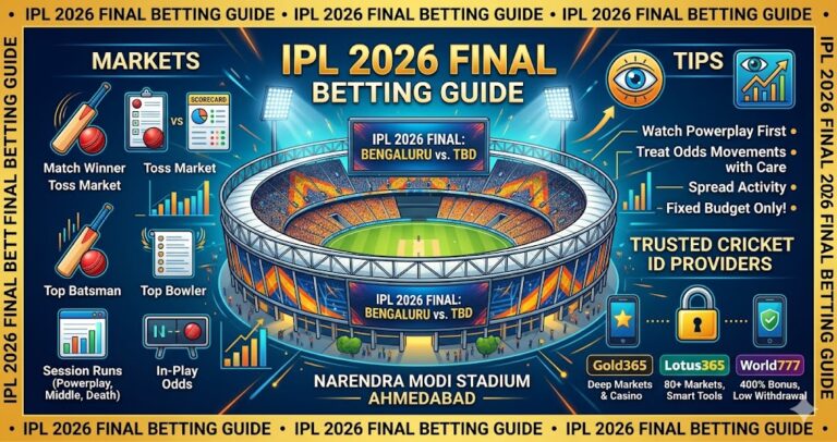 IPL 2026 Final Betting — Markets, Tips & Trusted Cricket ID Providers