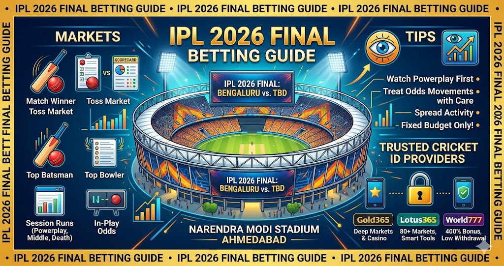 IPL 2026 Final Betting — Markets, Tips & Trusted Cricket ID Providers