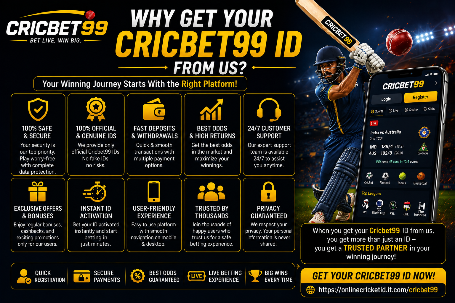 Why Get Your Cricbet99 ID From Us