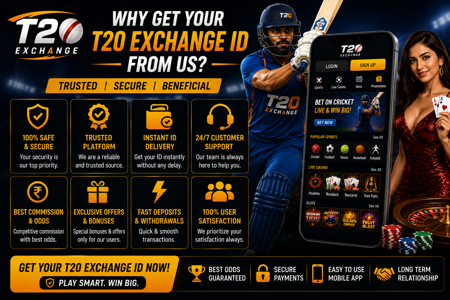 Why Get Your T20 Exchange ID From Us?​